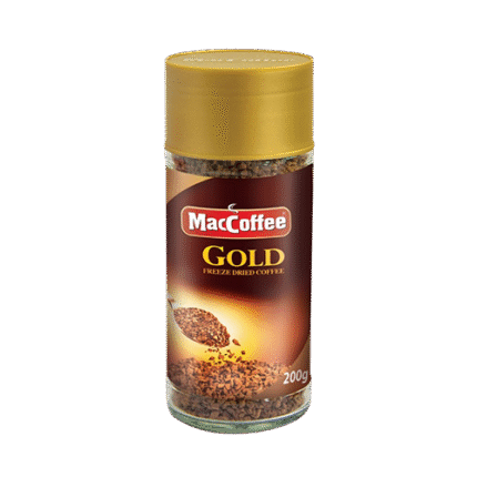 MacCoffee Gold Instant Freeze-Dried Coffee Jar 200g Premium Instant Coffee Bangladesh