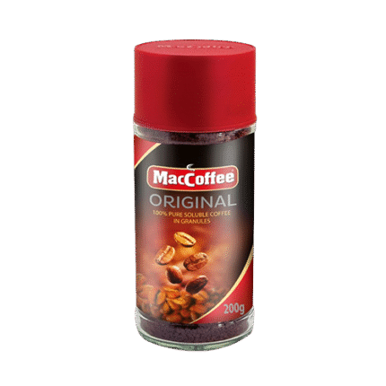 MacCoffee Original 100% Pure Soluble Coffee In Granules Jar 200g Premium Instant Coffee Malaysia
