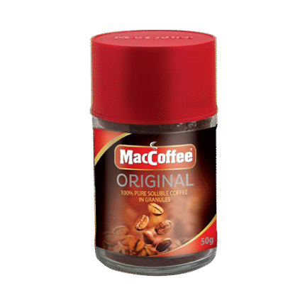 MacCoffee Original 100% Pure Soluble Coffee Granules Jar 50g Premium Instant Coffee Bangladesh