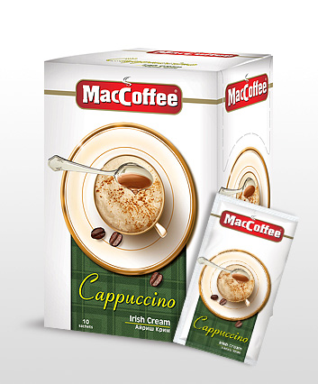 MacCoffee Cappuccino Creamy 8 Sachets Instant Cappuccino Coffee Bangladesh