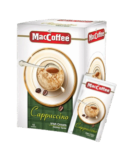 Foamy, smooth, and café-style – MacCoffee Cappuccino Creamy 8 Sachets for a delightful coffee break.